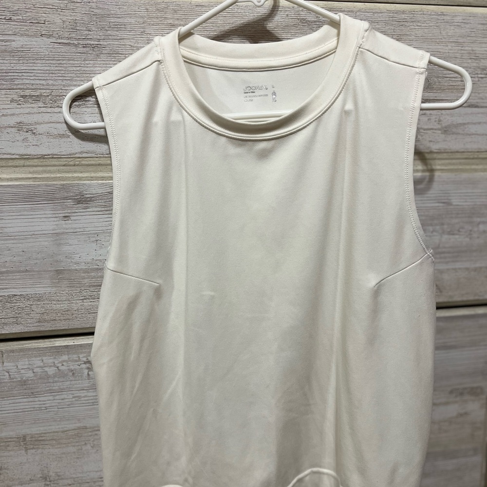 Black and White Jockey Sleeveless Tops - Picture 3 of 8